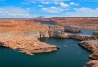 Imagens de satélite mostram como o Lago Powell baixou para o nível mais baixo em 9 anos