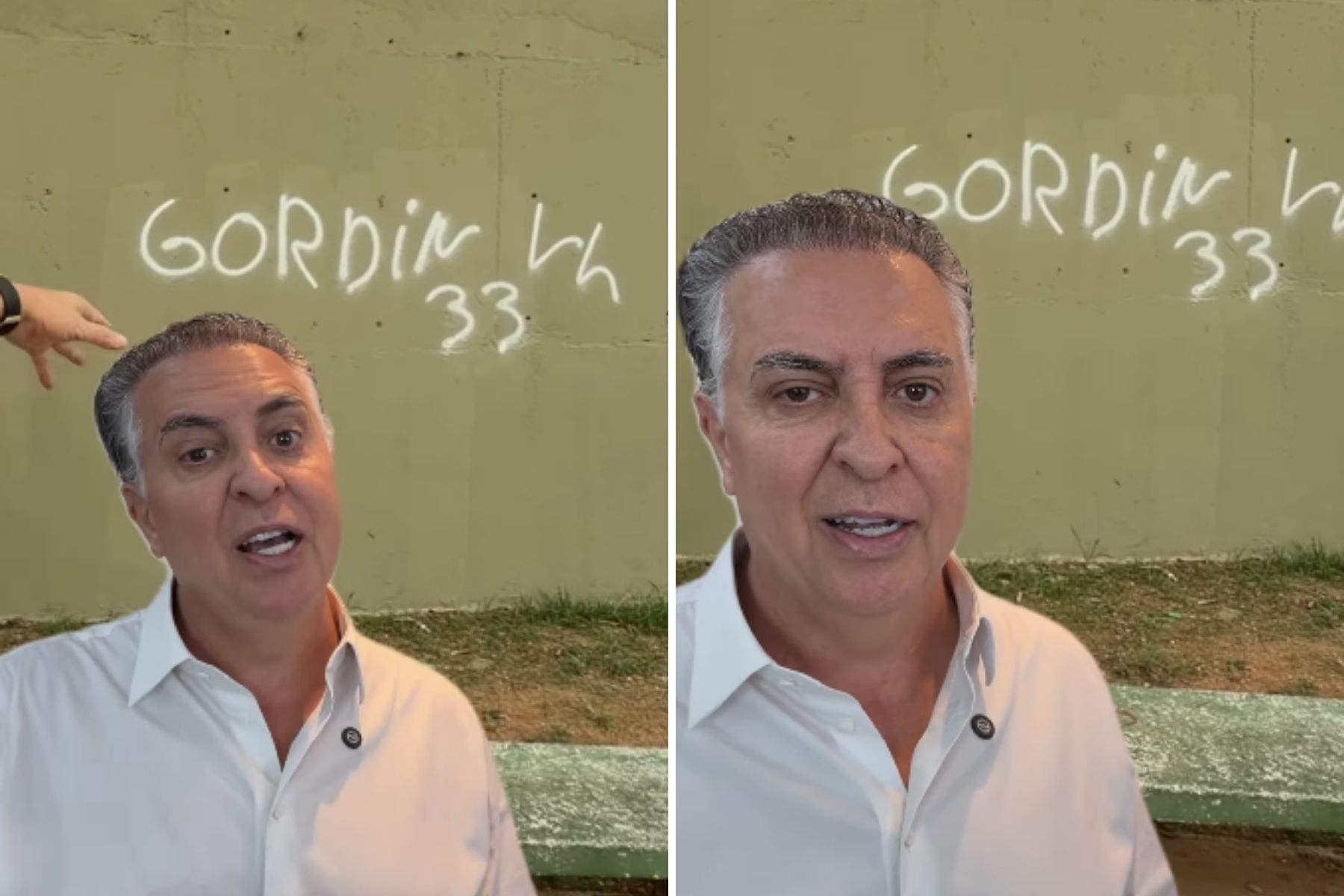'Gordin' apaga pichação no Pontilhão do Horto e será multado em R$ 2 mil, diz Damião
