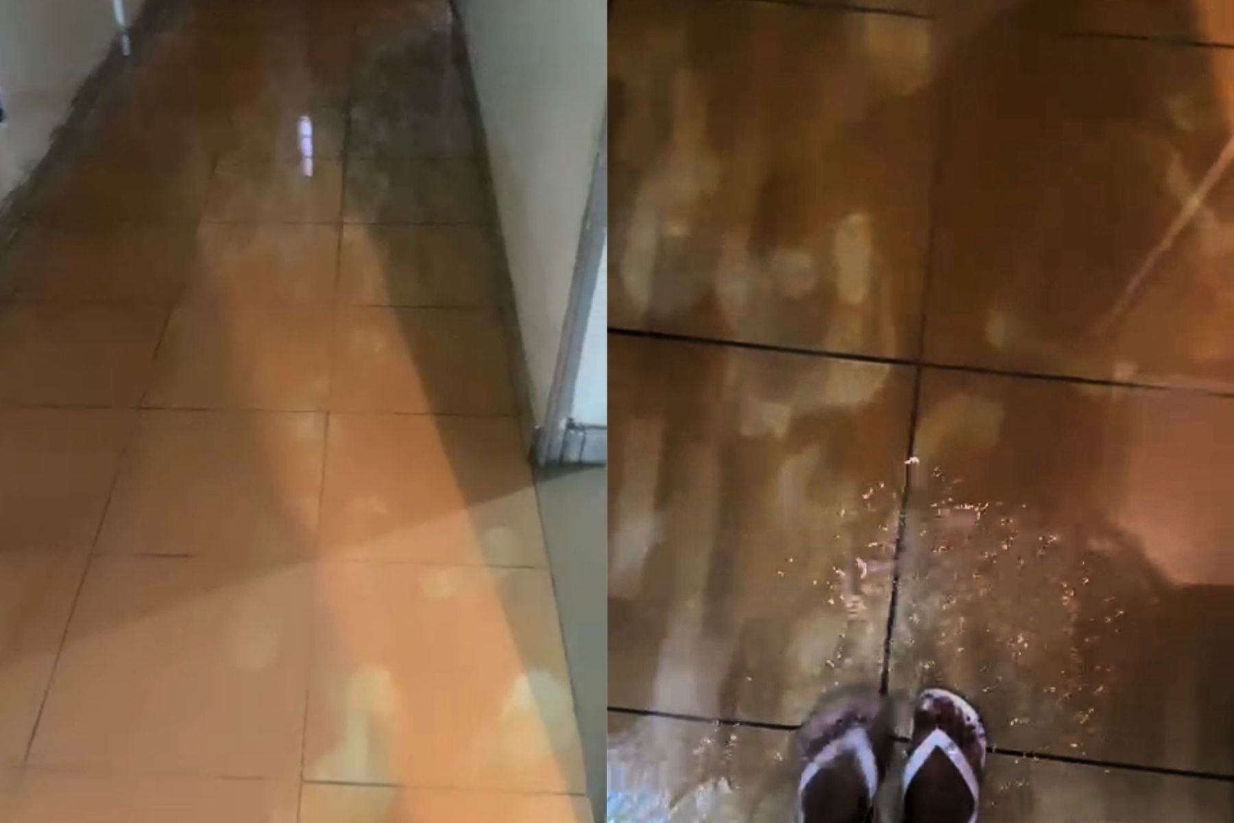 Vídeo: casa alaga após vazamento de água na Grande BH