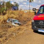 Acidente entre dois carros deixa um morto e quatro feridos na BR-354, em Lagoa Formosa