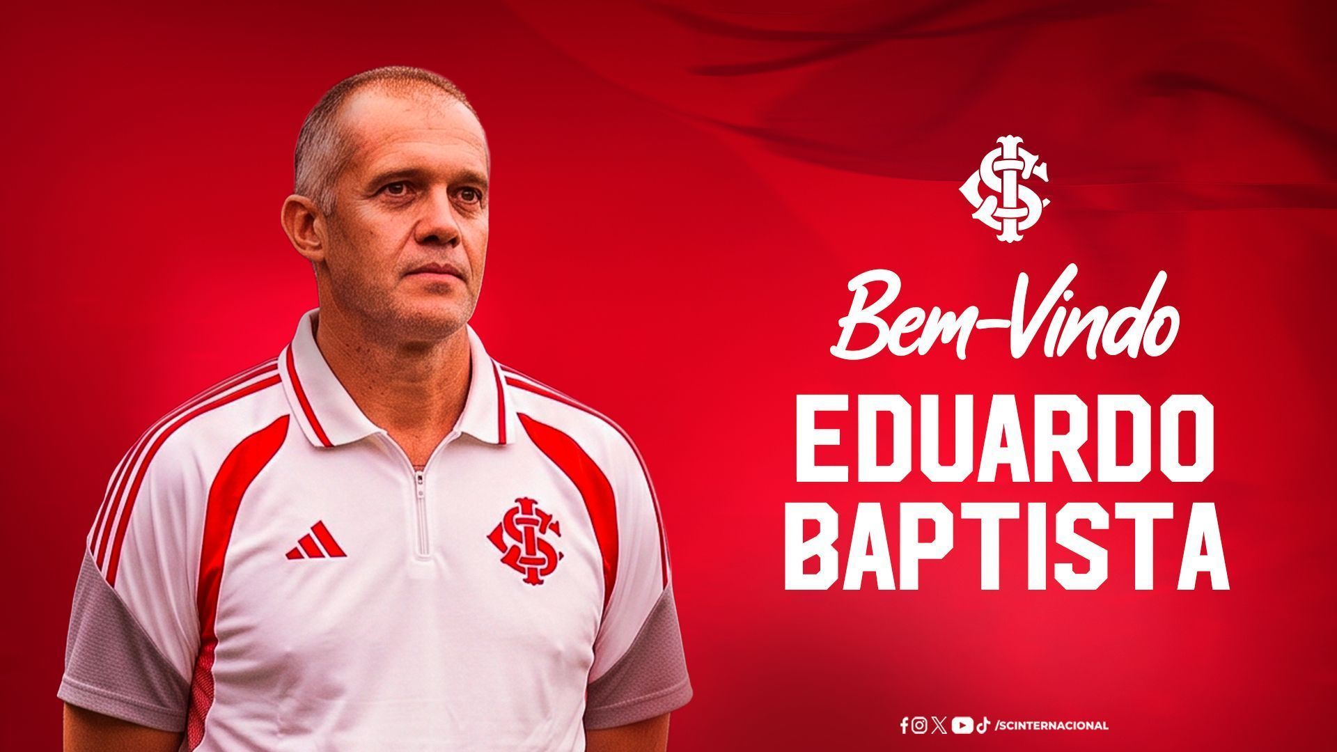 Internacional anuncia a contratação do técnico Eduardo Baptista