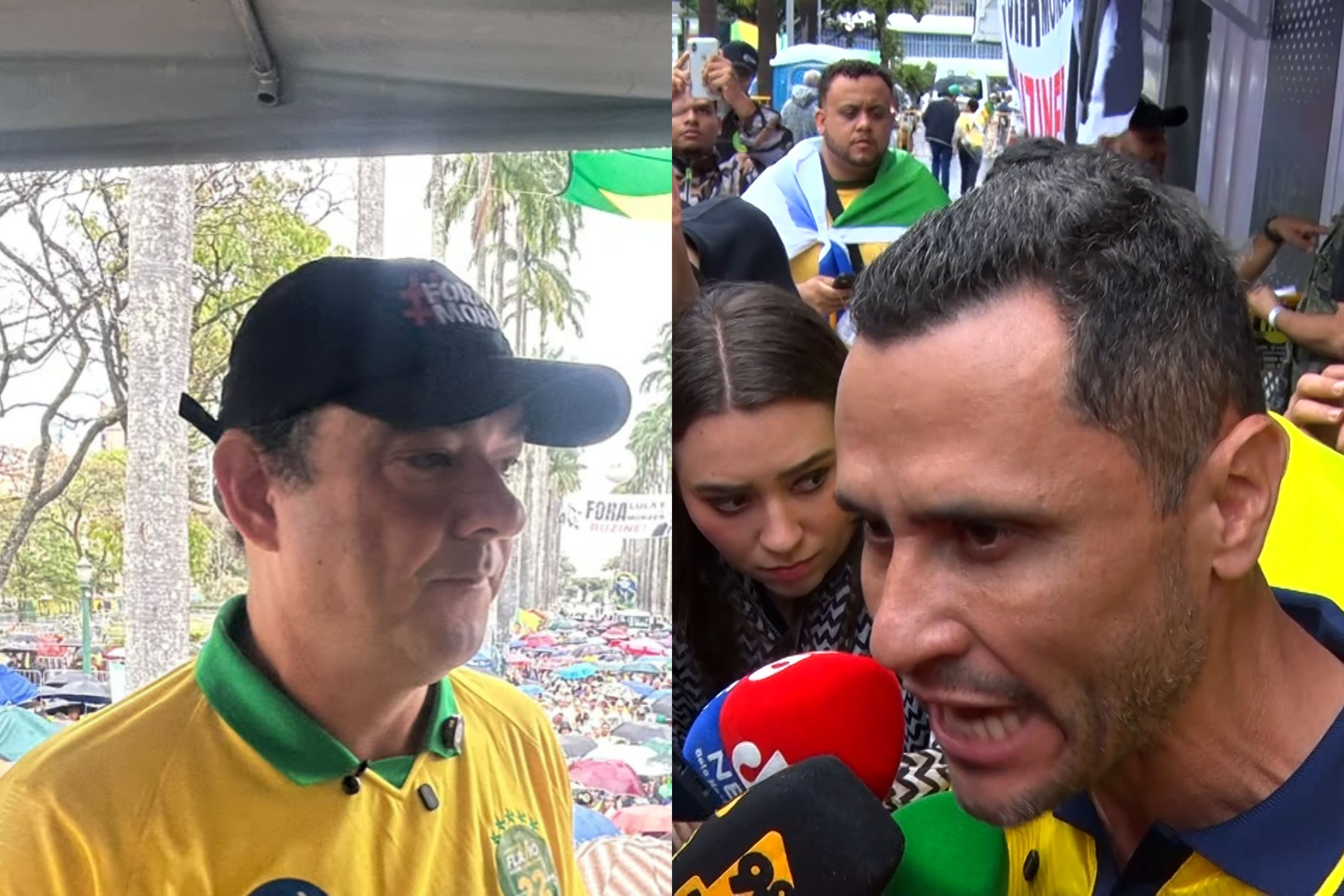 Adversários nas eleições, Cleitinho e Roscoe discursam em ato contra Lula e Moraes em BH