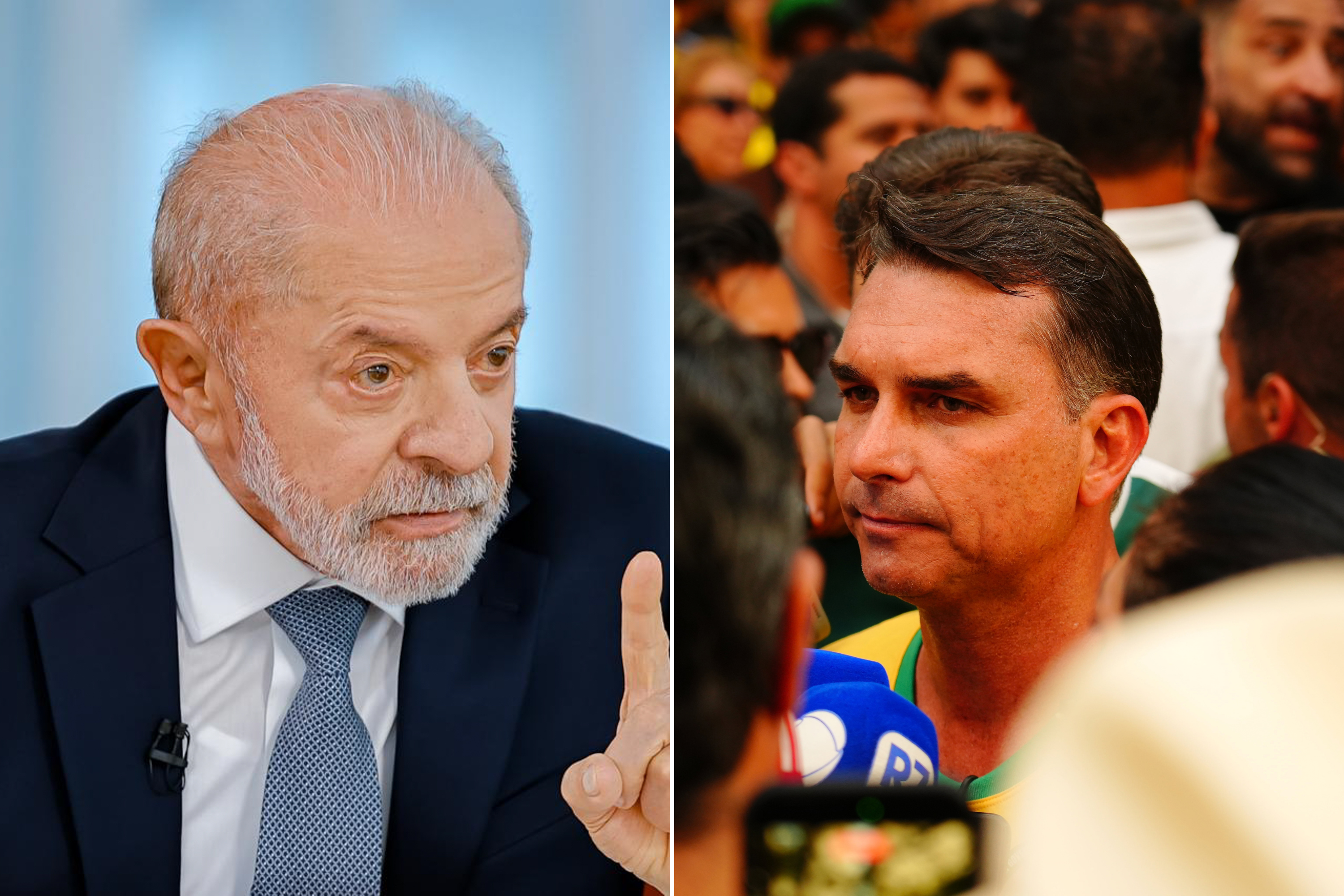 Atlas/Bloomberg: Lula tem 45,3% e Flávio Bolsonaro tem 42,2% no 1º turno