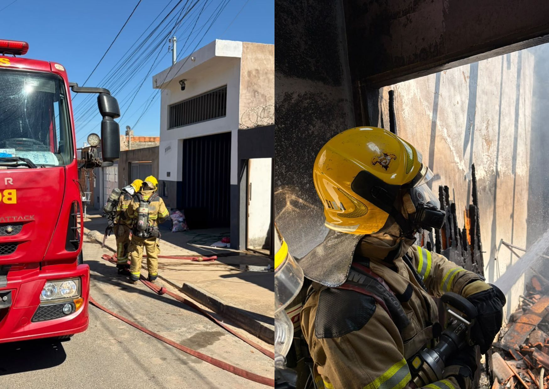 Vizinhos salvam família após casa pega fogo na Região Norte de MG