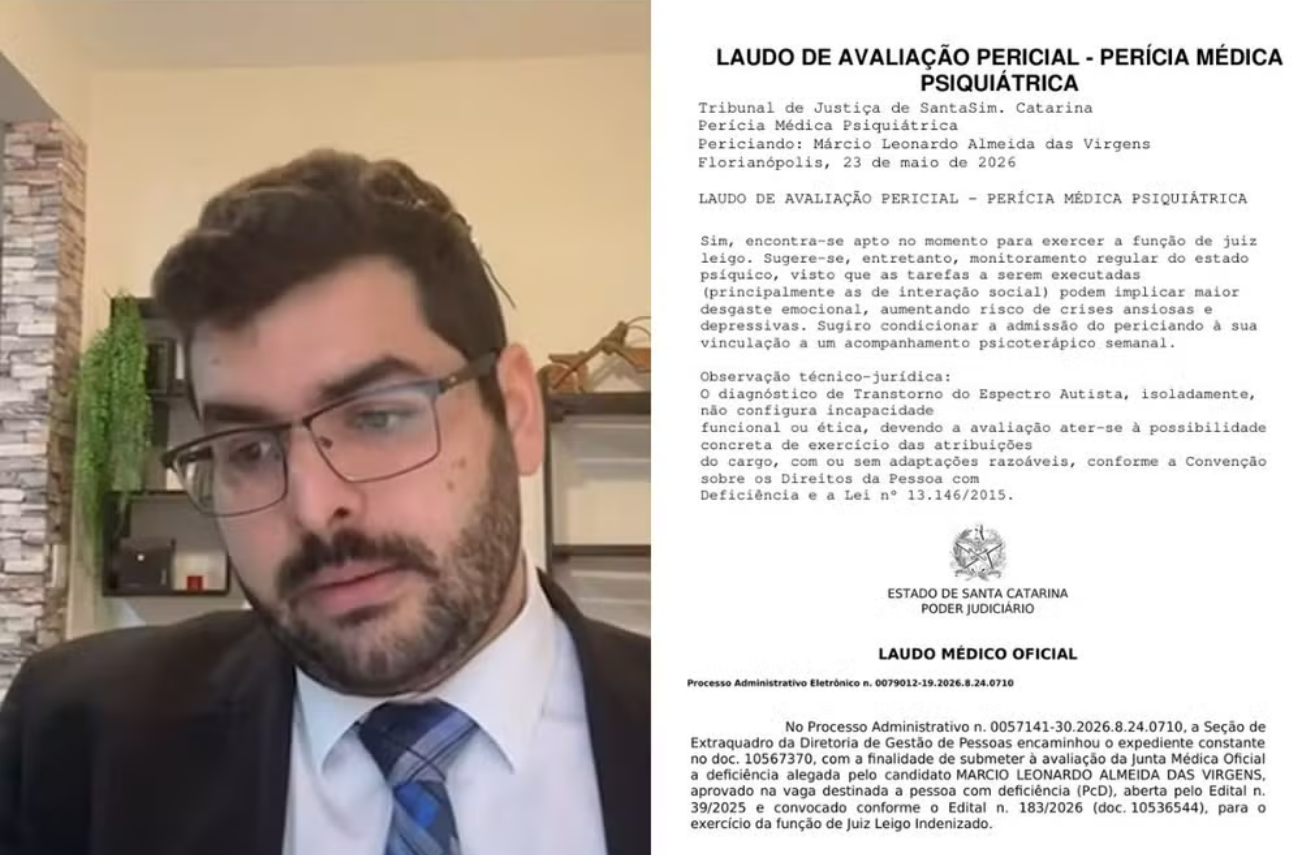 Juiz autista tem nomeação barrada por tribunal mesmo após laudos de aptidão