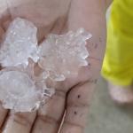 Chuva de granizo e rajadas de vento atingem cidades do Vale do Aço