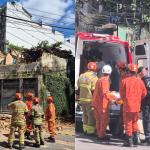 Mãe e filha ficam feridas após parte de casarão desabar no Rio