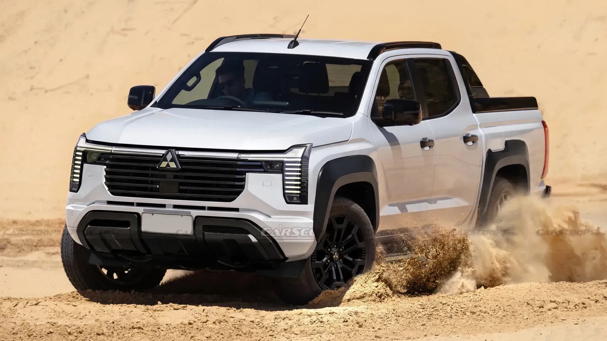 Nova Mitsubishi Triton será híbrida com visual inspirado no novo Pajero