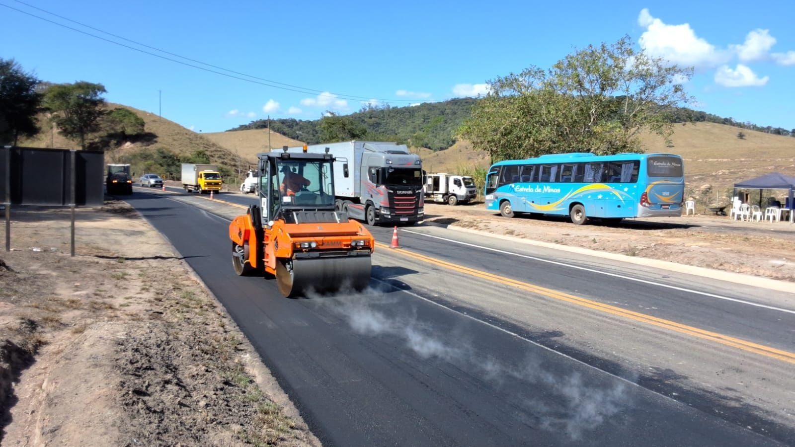 Trechos da BR-381 no Vale do Aço recebem intervenções esta semana