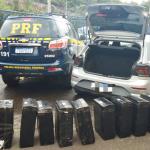 PRF apreende veículo com 230kg de maconha em Juiz de Fora