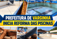 Prefeitura inicia reformas nas piscinas da SEMEL e do Centro Esportivo Varginhense