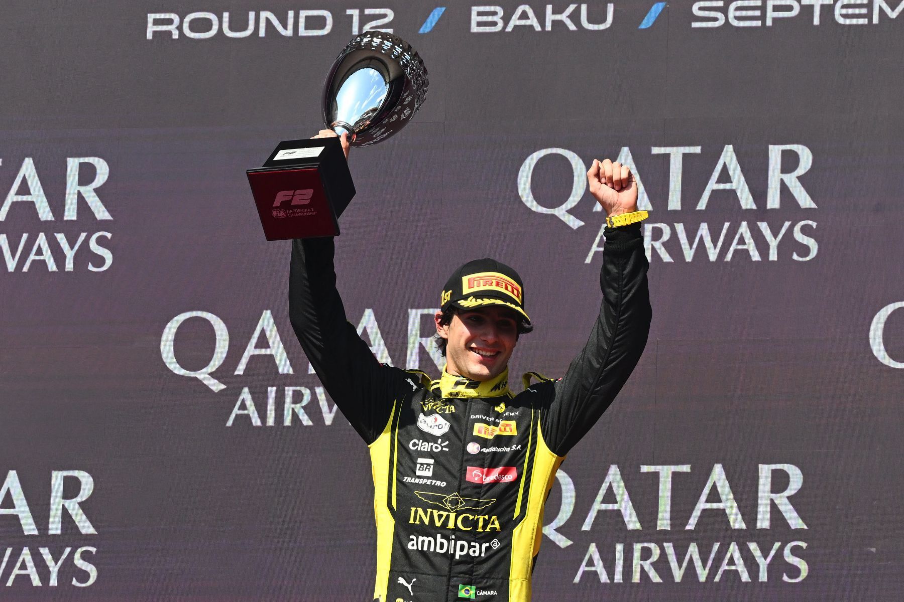 F2: Rafa Câmara vence GP do Azerbaijão e amplia liderança na reta final do campeonato