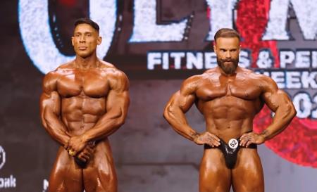 Ramon Dino durante Mr Olympia • Reprodução/ YouTube Integral Medica