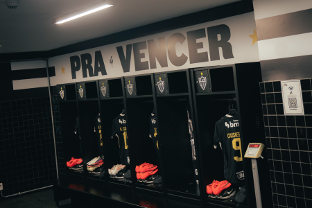 Vestiário do Atlético na Arena MRV