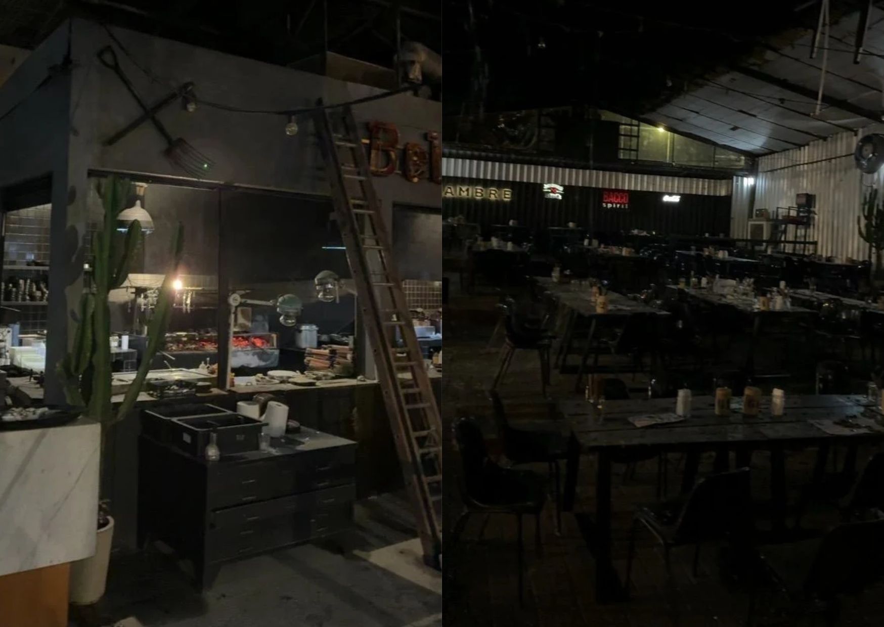 Restaurante lotado de clientes pega fogo na Região da Pampulha, em BH
