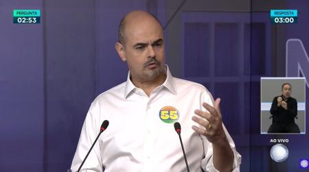 Mateus Simões (PSD) no debate da Record Minas