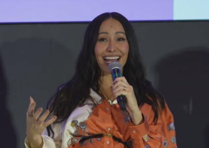 Sabrina Sato durante coletiva