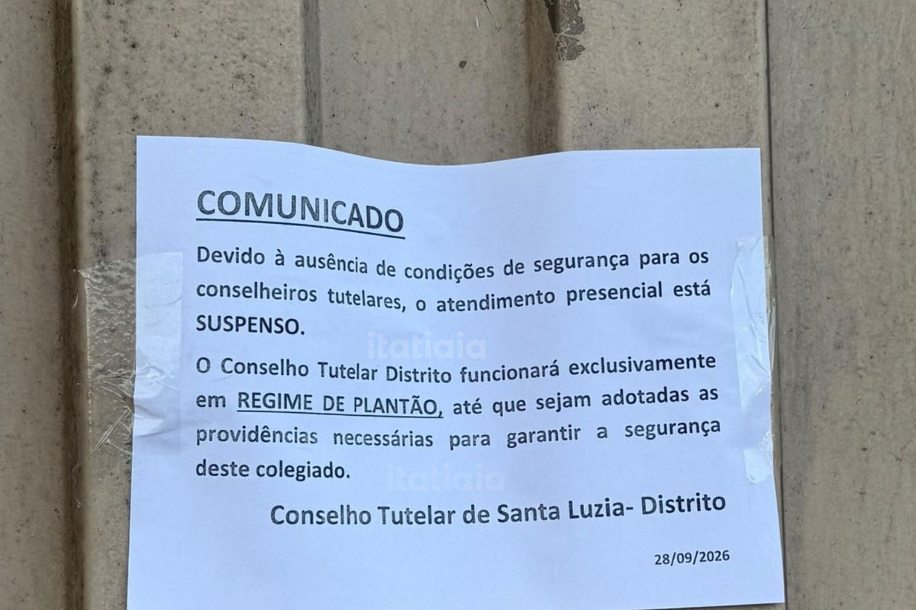 Conselho Tutelar suspende atendimento presencial em Santa Luzia após conselheiro ser agredido