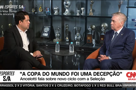 'Decepção': Ancelotti volta a avaliar eliminação do Brasil na Copa do Mundo