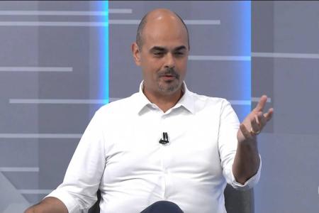 Mateus Simões durante sabatina