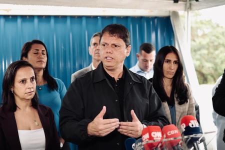 Tarcísio visita à Estação de Tratamento de Esgoto (ETE) de Barueri, na Grande São Paulo