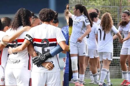 Times sub-20 do São Paulo e Real Madrid se enfrentam no Torneio Estrelas de Futebol Feminino em SP