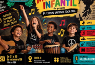 4º Festival Varginha Toca Raul promove oficinas gratuitas de musicalização para 80 crianças