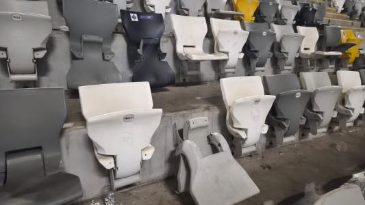 Setor visitante da Arena MRV tem cadeiras quebradas e banheiro depredado após clássico • João Pedro Andrada/Itatiaia