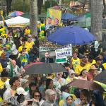 Com chuva em BH, ato do 7 de setembro na Praça da Liberdade pede 'fora Lula'
