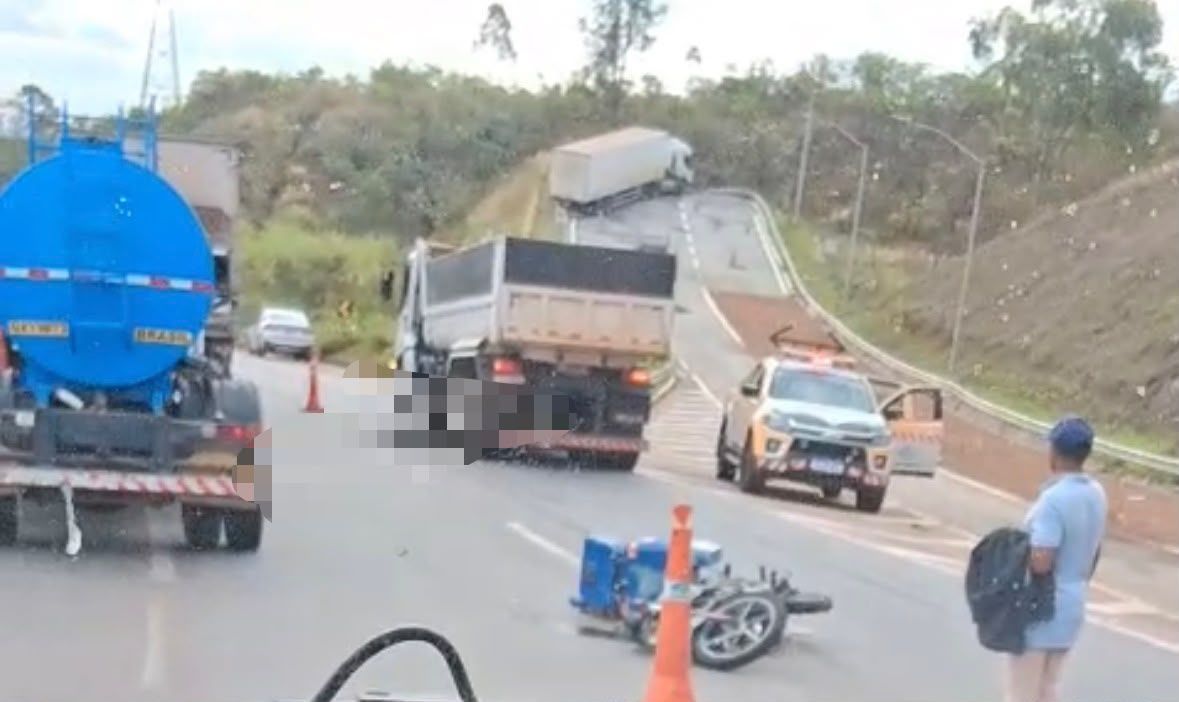 Motociclista morre em acidente envolvendo um caminhão no Anel Rodoviário de BH