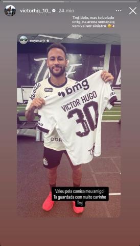 Victor Hugo responde Neymar após Santos x Atlético na Vila Belmiro