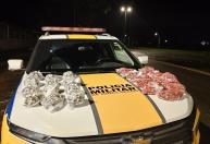 Jovem é preso com moto irregular e mais de 2 mil buchas de maconha em Volta Grande