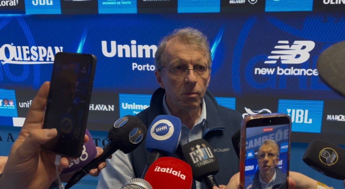 Presidente do Grêmio é direto sobre diferença no ambiente do vestiário com Renato e Luís Castro