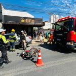 Passageira de moto por aplicativo fica ferida em acidente no bairro Melo