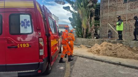 Trabalhador morreu no local da queda