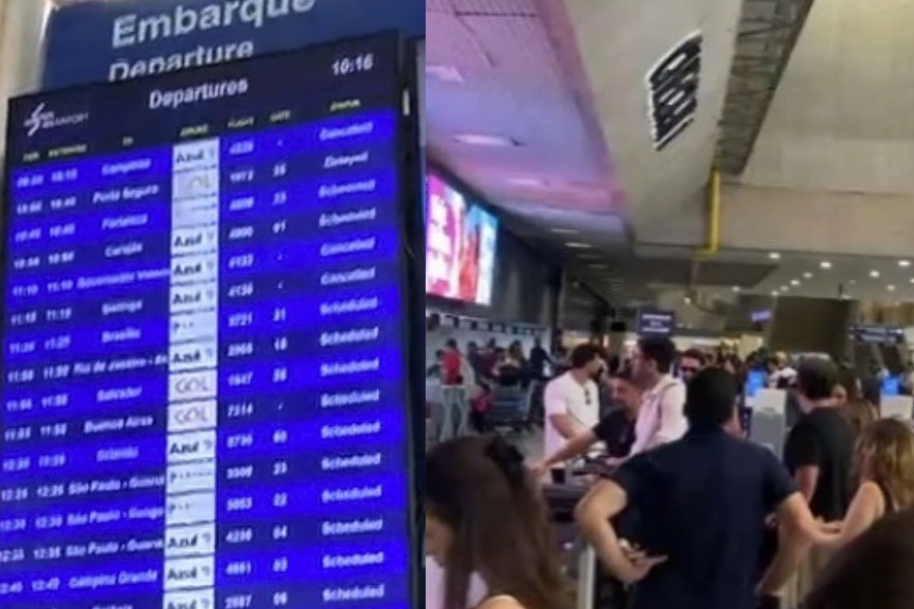 BH Airport sobre problema em Confins: 'Operações do aeroporto estão suspensas' 
