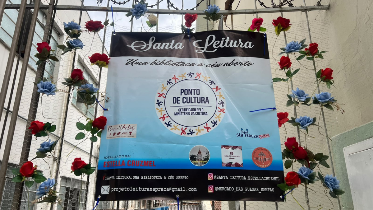 Santa Leitura inaugura Ponto de Cultura em novo espaço no bairro Santa Tereza