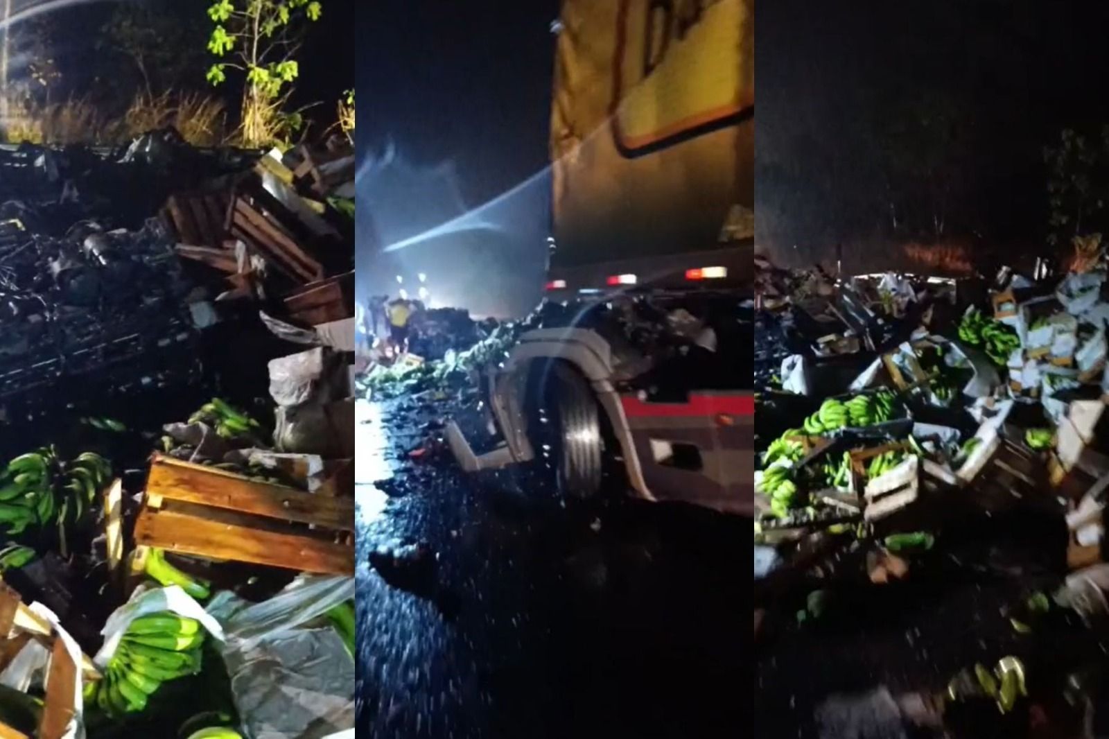 BR-135: batida de frente entre carretas mata um e fere outro em Corinto 