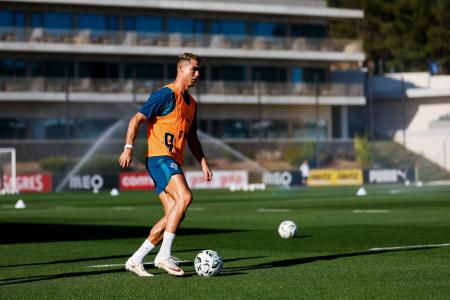 Cristiano Ronaldo em treino da Seleção Portuguesa em 2026