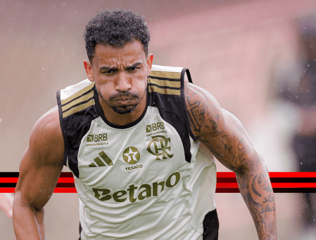 Danilo em treino pelo Flamengo em 2026