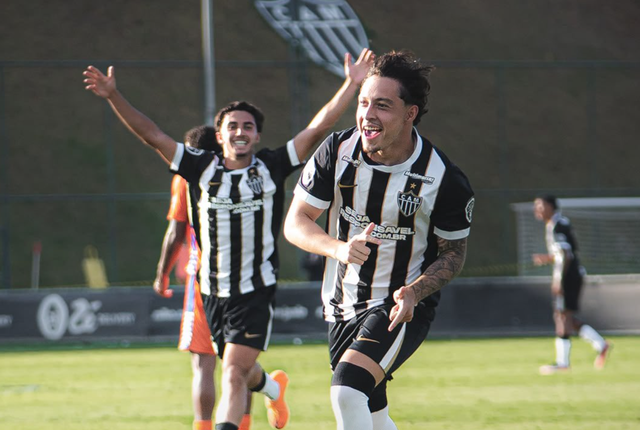 Atlético faz 'dever de casa' e goleia na ida da semifinal do Mineiro Sub-20