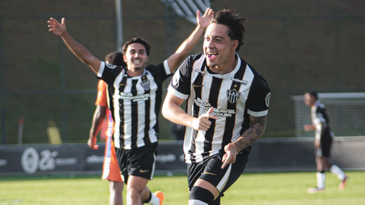 Atlético faz 'dever de casa' e goleia na ida da semifinal do Mineiro Sub-20