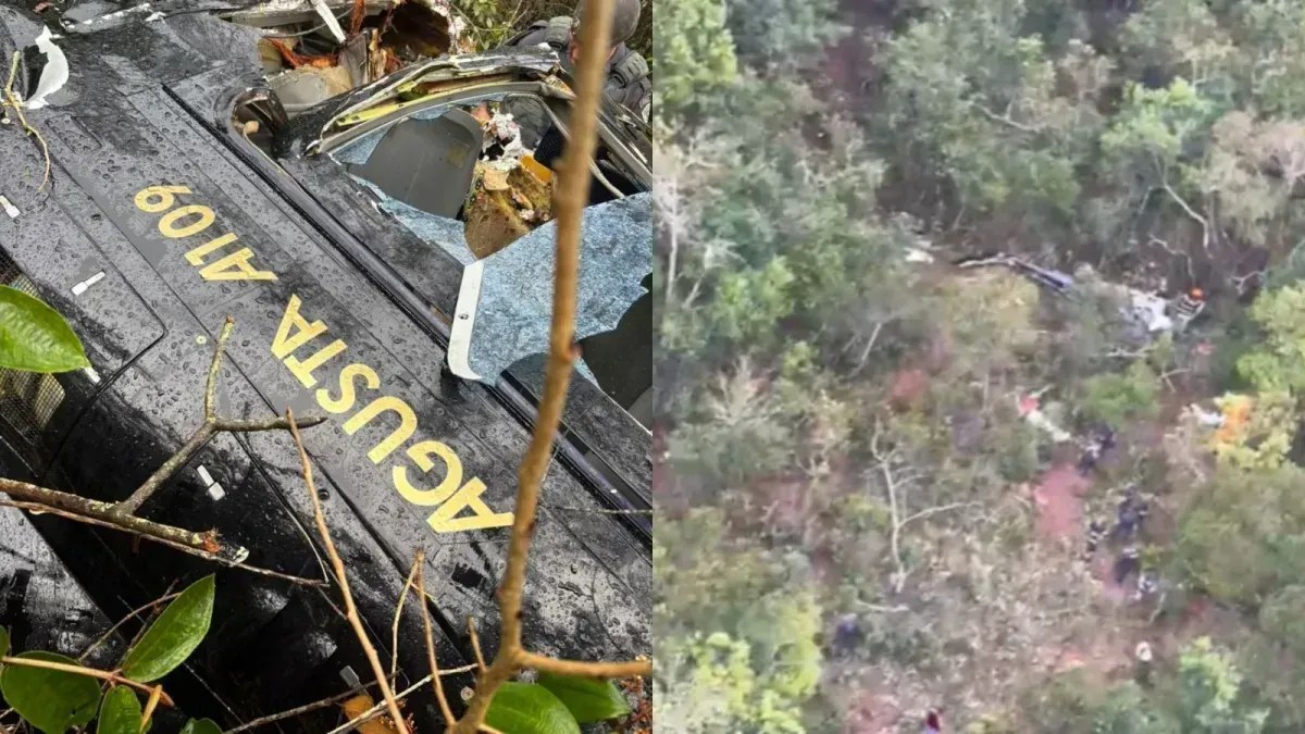 Vítimas de queda de helicóptero acionam o próprio resgate e são encontradas neste domingo (20)