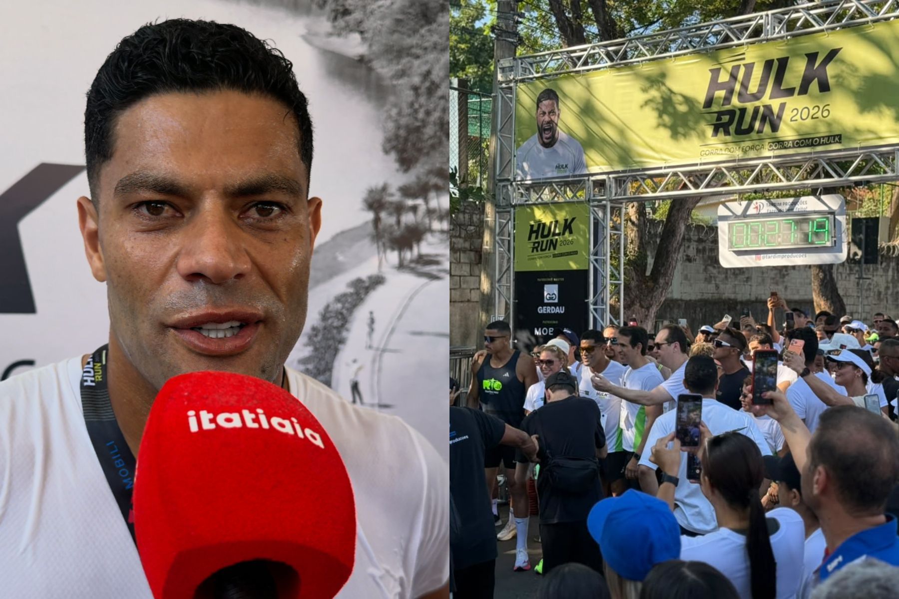 Hulk celebra primeira edição de corrida em BH e agradece: 'Eternamente grato'