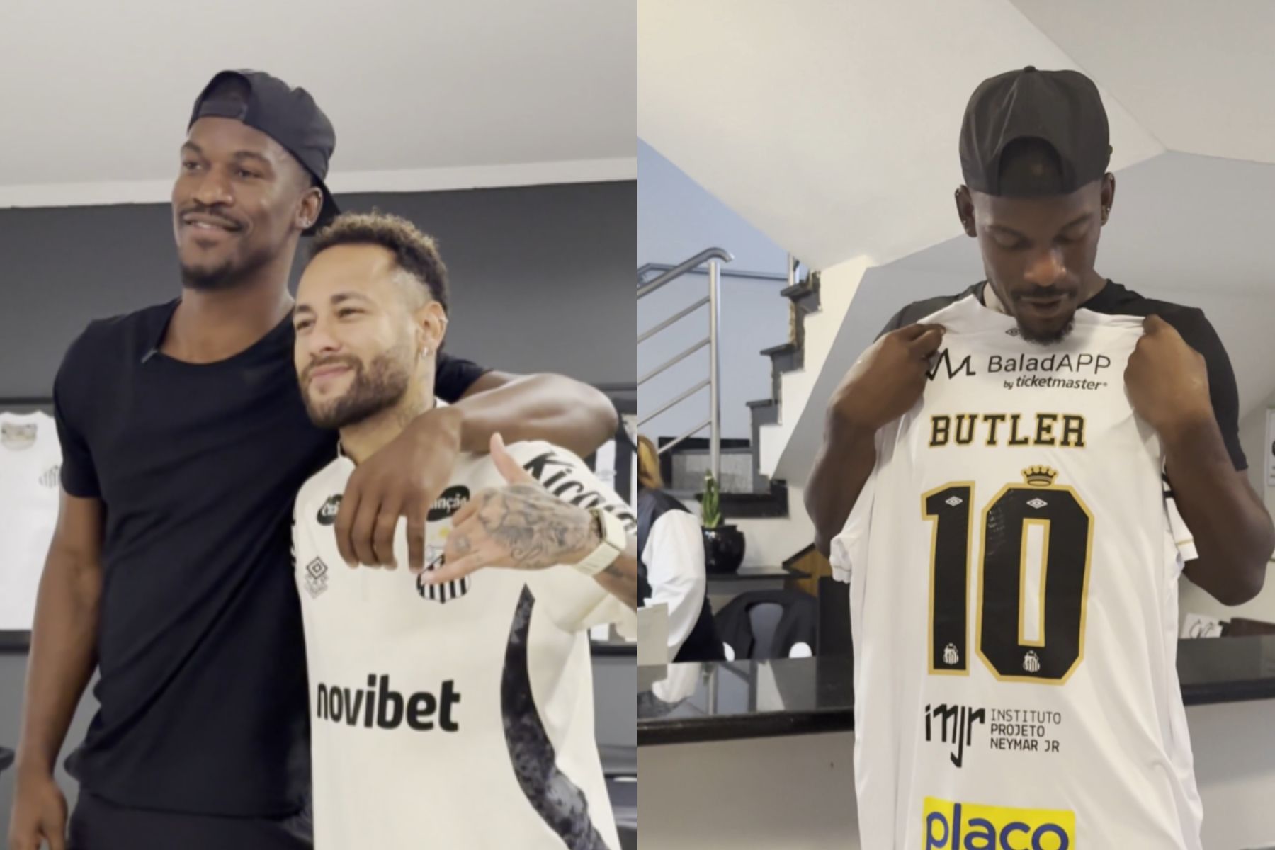 Neymar e presente: astro da NBA visita CT do Santos às vésperas de 'decisão' com Atlético