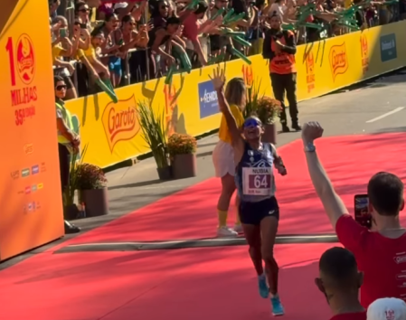 Núbia de Oliveira no Dez Milhas Garoto 2026
