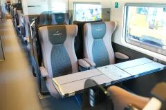 Trem Frecciarossa tem 200 metros de comprimento, oito vagões e 462 assentos
