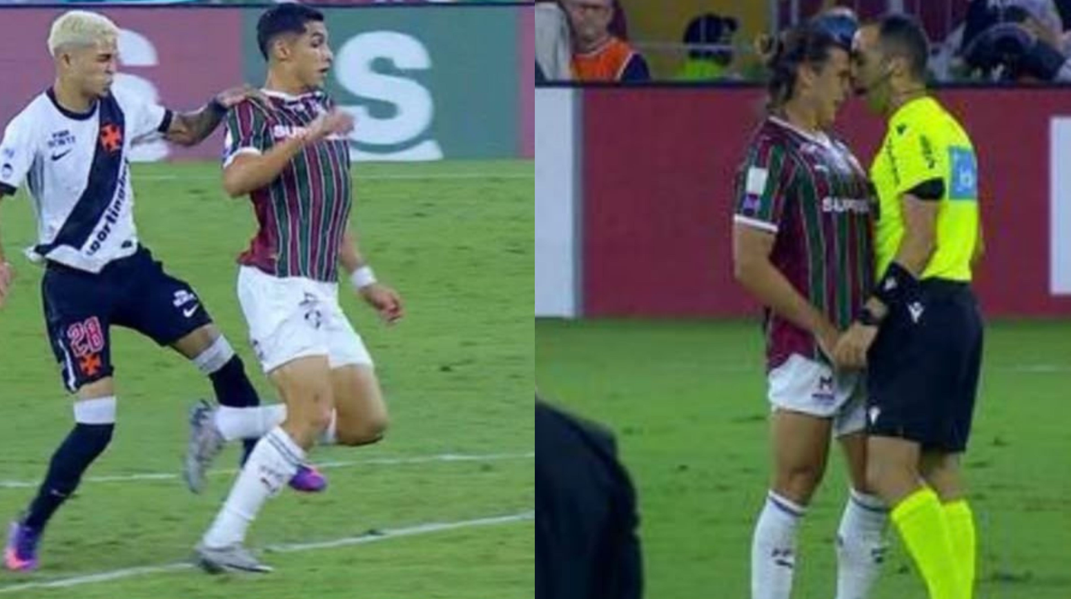 Fluminense aponta erros em clássico com o Vasco e repudia 'peitada' de árbitro