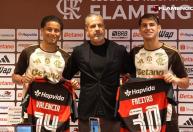 Anthony Valencia e Joaquín Freitas são apresentados no Flamengo: 'Muito feliz'