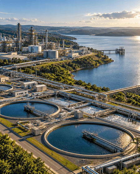 A disponibilidade hídrica e a infraestrutura de abastecimento influenciam a localização e a operação de empreendimentos.